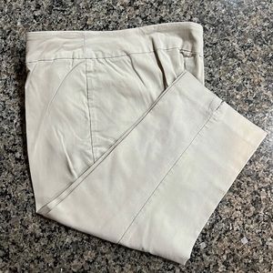 Briggs Khaki Cropped Pants Sz 12